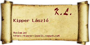 Kipper László névjegykártya